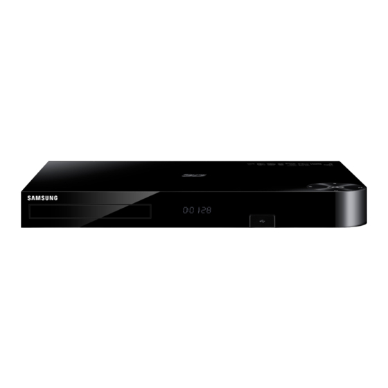 Samsung BD-F8900 Bedienungsanleitung