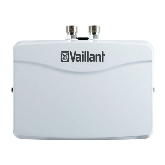 Vaillant miniVED VED H 3/1 Bedienungsanleitung