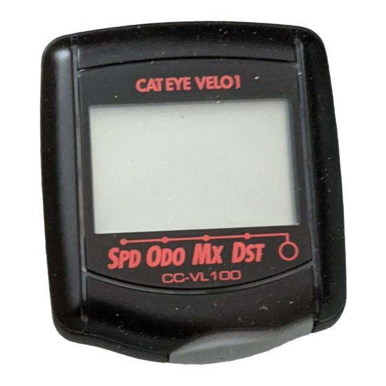 Cateye VELO 1 Handbuch