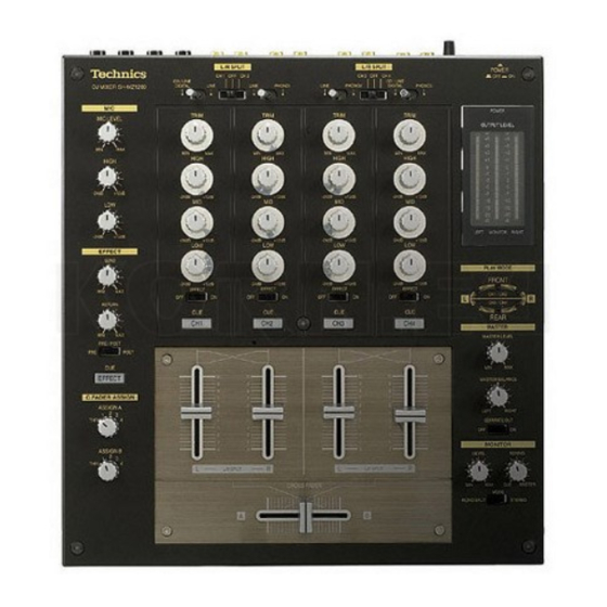 Technics SH-MZ1200 Bedienungsanleitung