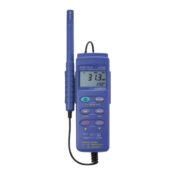 HT Instruments HT167 Bedienungsanleitung