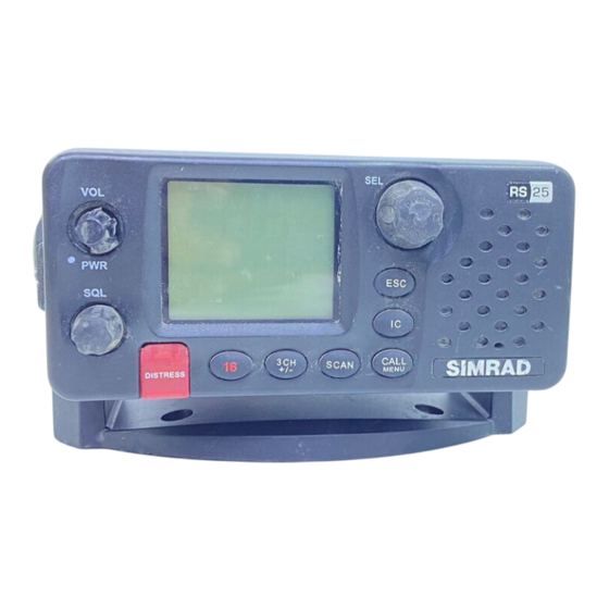 Simrad RS25-E Bedienungsanleitung