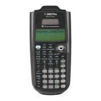 Texas Instruments TI-30X Pro MultiView Handbuch