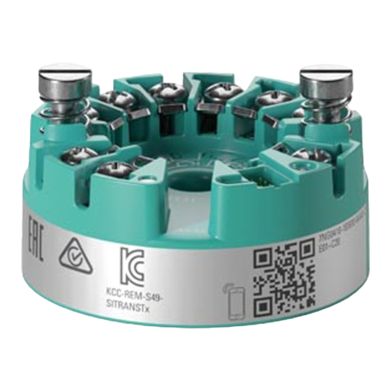 Siemens SITRANS TH320 Kompaktbetriebsanleitung