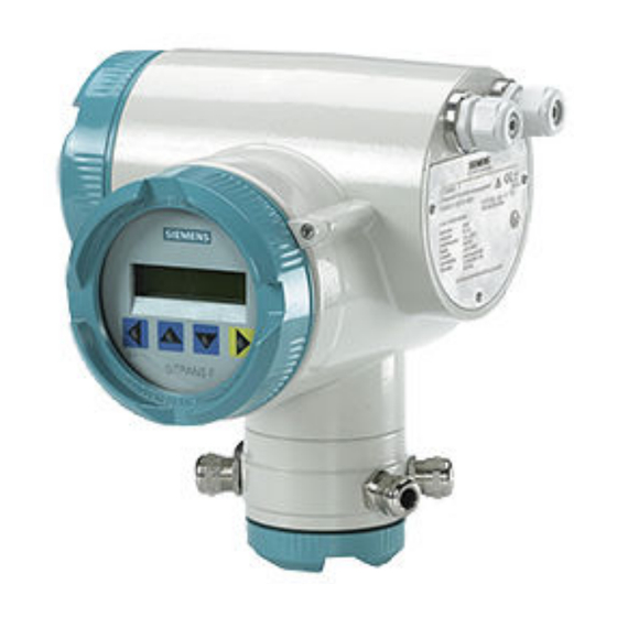 Siemens SITRANS FUS060 Betriebsanleitung