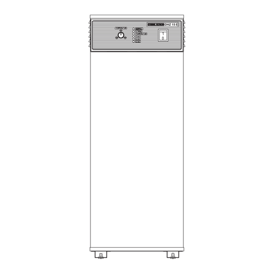 STIEBEL ELTRON DHZ 15 E Montageanweisung