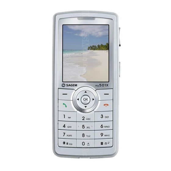 Sagem my501x Handbuch