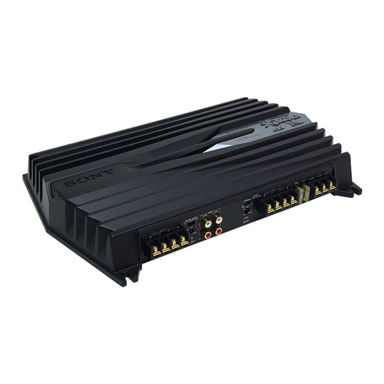 Sony XM-GTX6041 Bedienungsanleitung