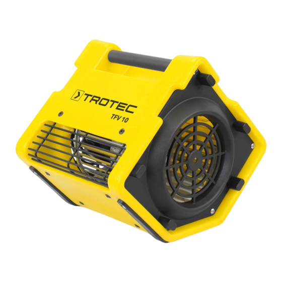 Trotec TFV 10 Bedienungsanleitung
