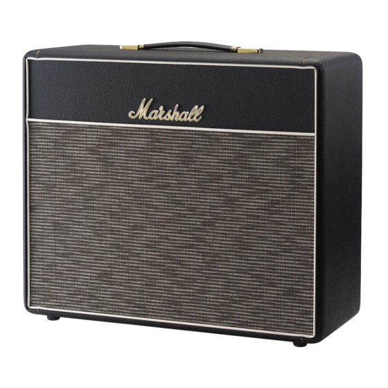 Marshall Amplification 1974X Bedienungsanleitung
