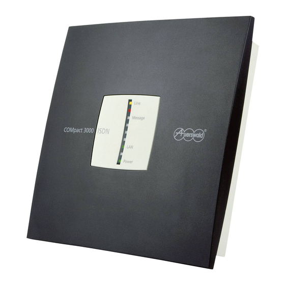Auerswald COMpact 3000 analog Handbuch