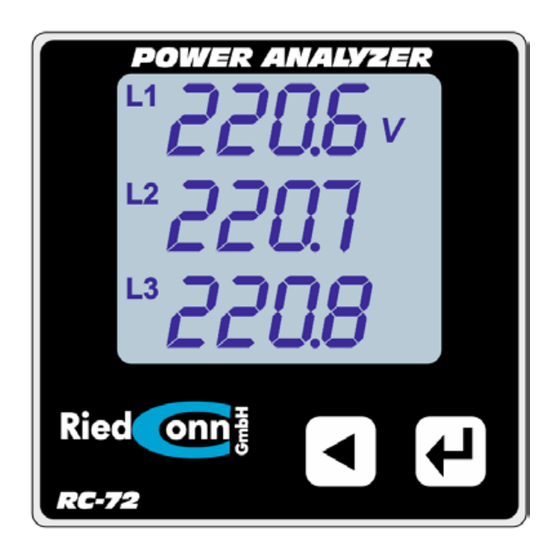 RiedConn RC-72 Bedienungsanleitung