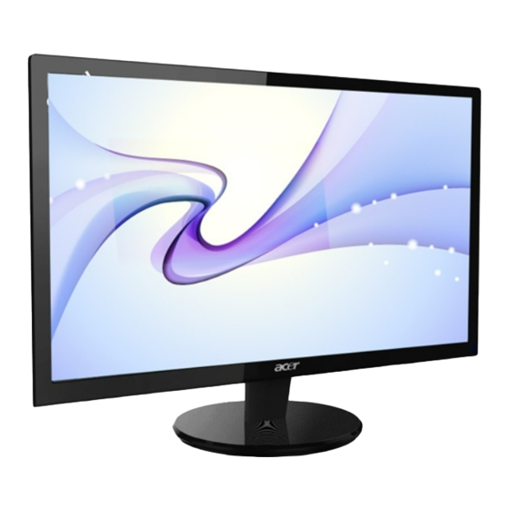 Acer P246HL Kurzanleitung