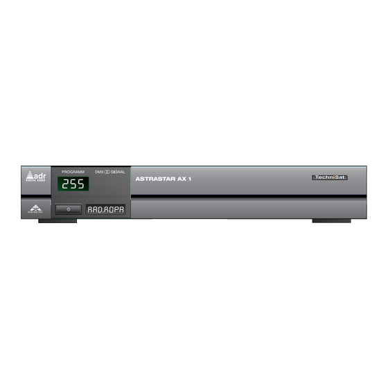 TechniSat ASTRASTAR AX 1 Bedienungsanleitung