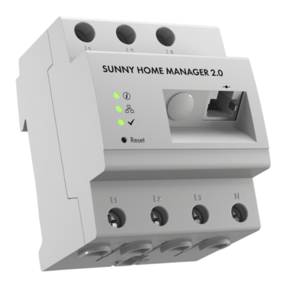 SMA SUNNY HOME MANAGER 2.0 Betriebsanleitung