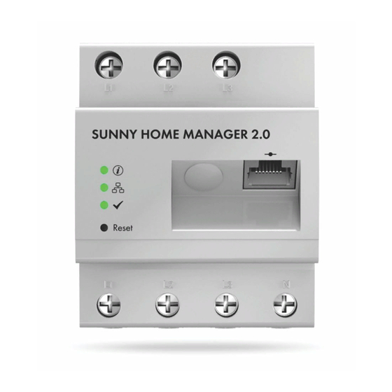 SMA SUNNY HOME MANAGER 2.0 Betriebsanleitung