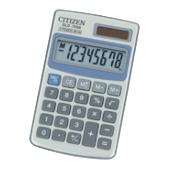 Citizen SLD-7008 Bedienungsanleitung