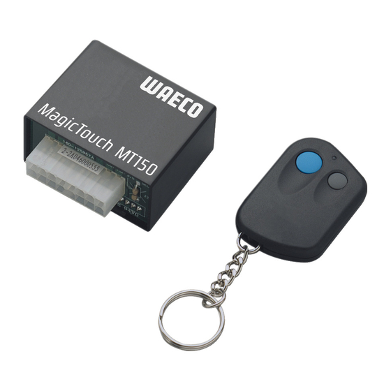 Waeco MagicTouch MT150 Montageanleitung Und Bedienungsanleitung