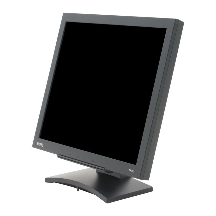 BenQ FP71G Benutzerhandbuch