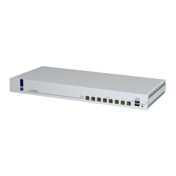 Guntermann & Drunck DVIMUX8-USB Installationsanleitung