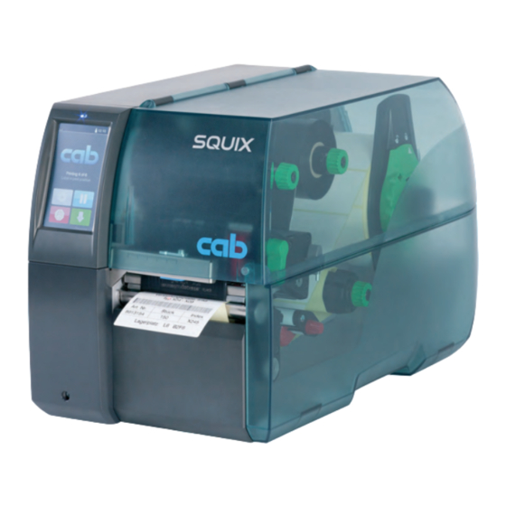 CAB SQUIX 4 Konfigurationsanleitung