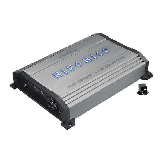 Hifonics ZEUS EVOLUTION ZXE3000/1 Bedienungsanleitung