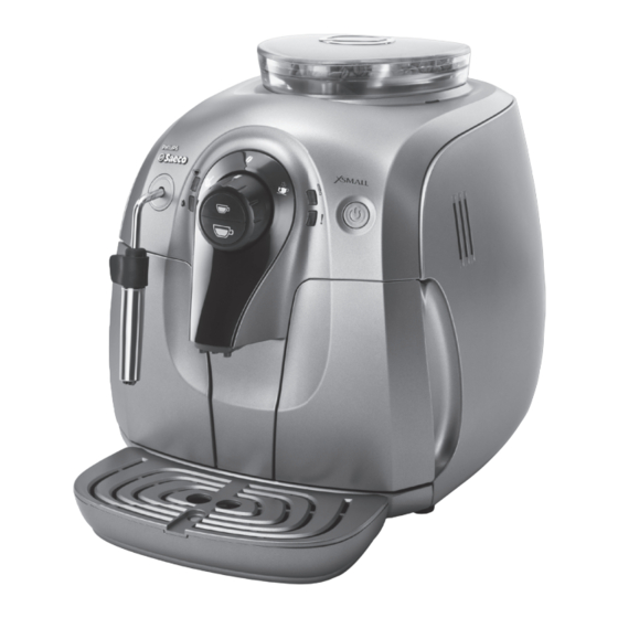 Philips Saeco Xsmall HD8743 Schnellstarthandbuch Und Benutzerhandbuch