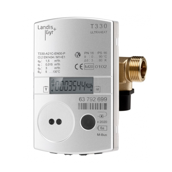 Landis+Gyr ULTRAHEAT T230 Bedienungs- Und Montageanleitung