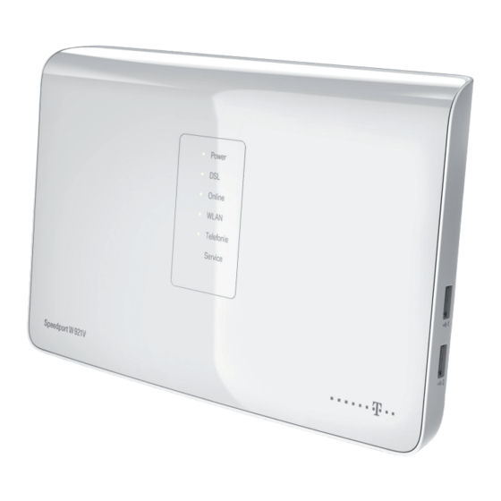 Telekom Speedport W 921V Schnellstartanleitung