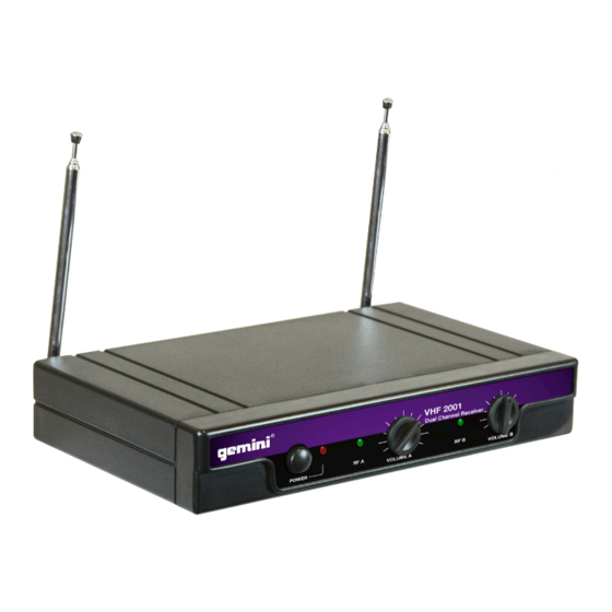 Gemini VHF-1001M Bedienungshandbuch