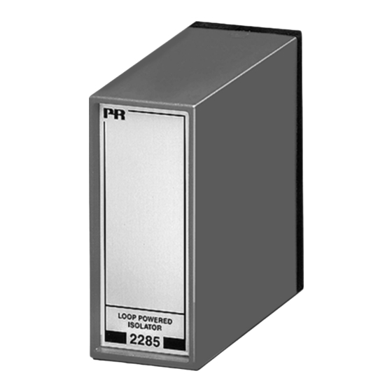PR electronics 2285 Bedienungsanleitung