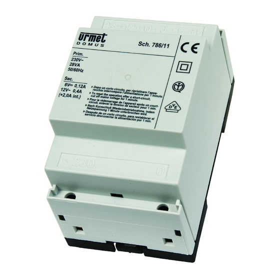 urmet 786/11 Handbuch