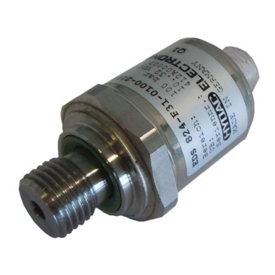HYDAC ELECTRONIC EDS 820 Bedienungsanleitung