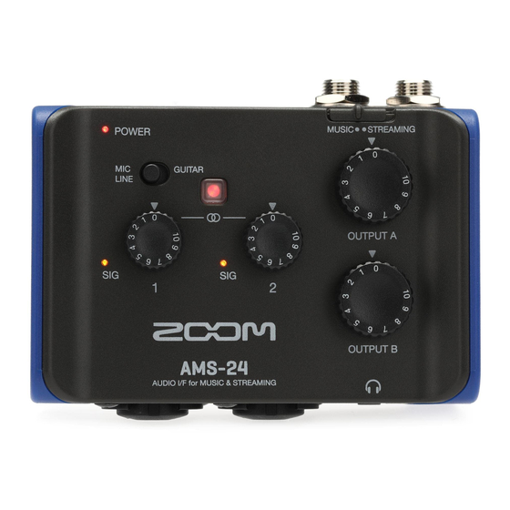 Zoom AMS-24 Bedienungsanleitung