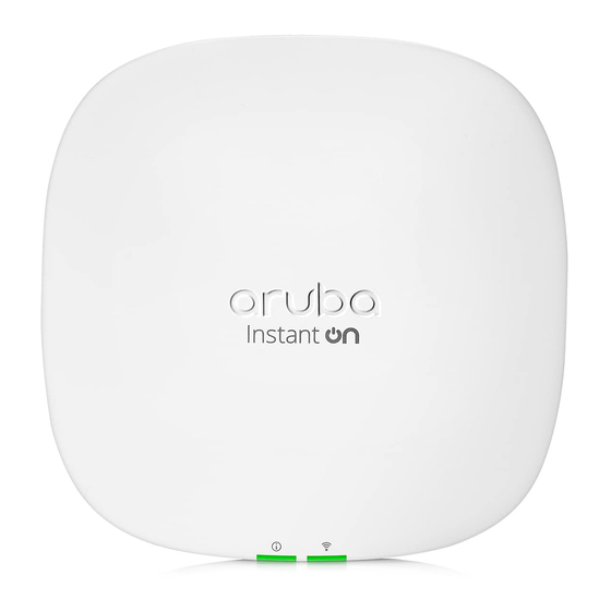 Aruba Instant On AP25 Installationsanleitung