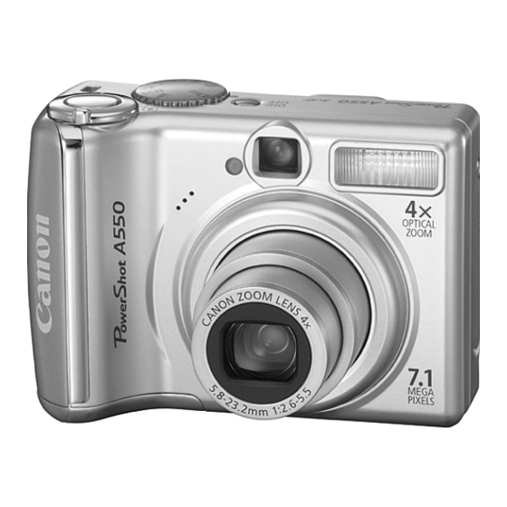 Canon PowerShot A550 Benutzerhandbuch