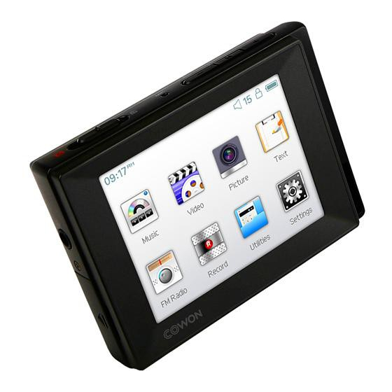Cowon D2+ Benutzerhandbuch