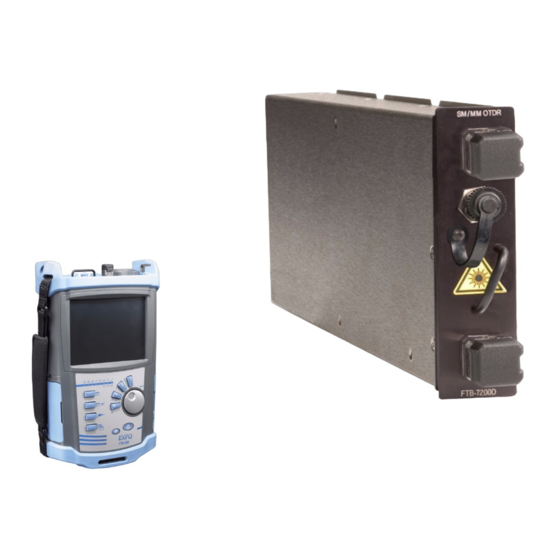 EXFO FTB-7000 serie Bedienungsanleitung