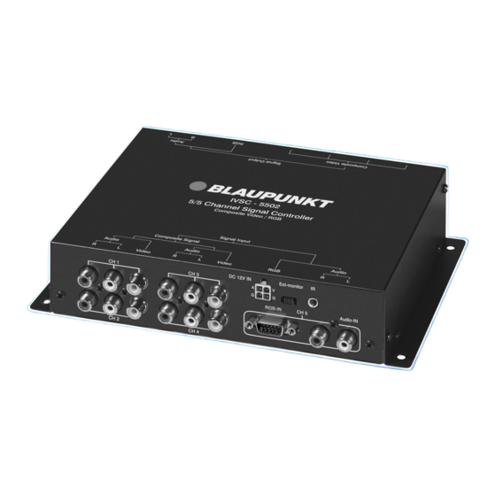 Blaupunkt IVSC-5502 Bedienungs- Und Einbauanleitung