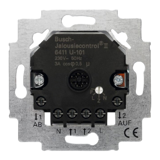 Busch-Jaeger 6411 U-101 Betriebsanleitung