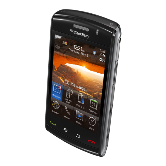 Blackberry Storm2 Handbücher