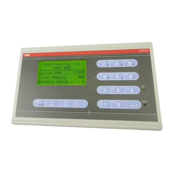 ABB CP410 Installations- Und Bedienungshandbuch