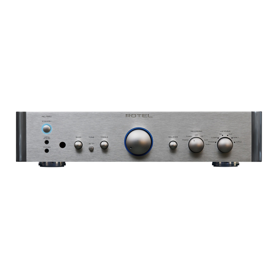 Rotel RC1550 Bedienungsanleitung