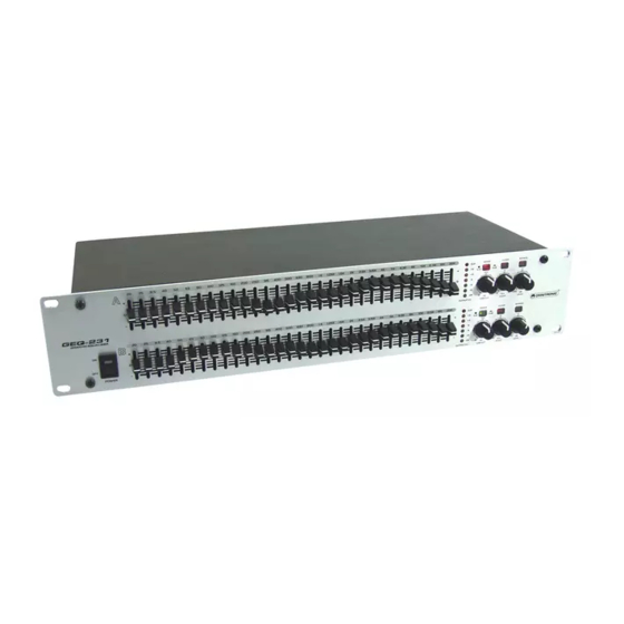 Omnitronic GEQ-231 Bedienungsanleitung
