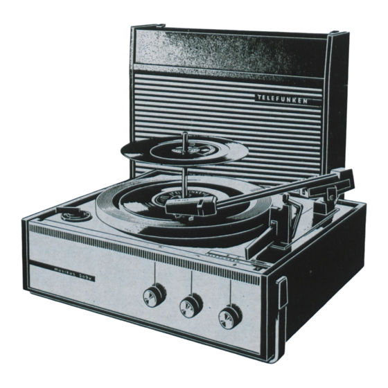 Telefunken musikus 509 VX Bedienungsanleitung