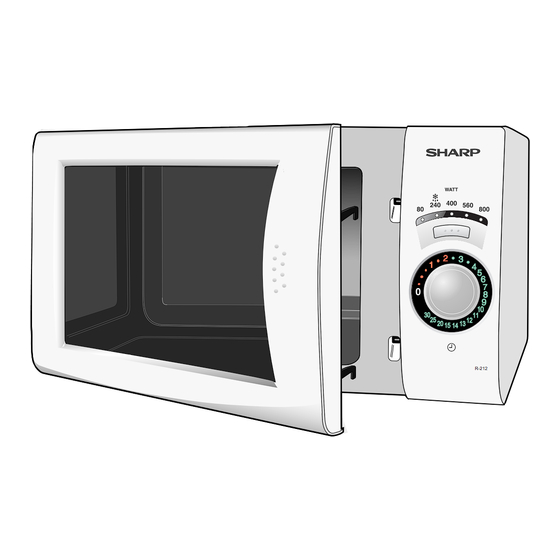 Sharp R-212D Bedienungsanleitung