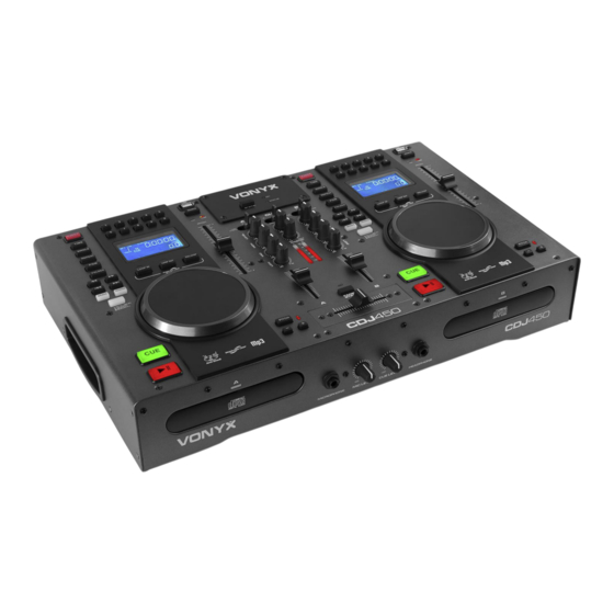 VONYX CDJ450 Gebrauchsanleitung