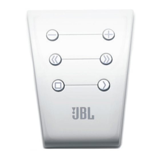 JBL six button remote Bedienungsanleitung