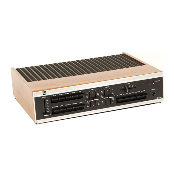 Dual CV 120 Serviceanleitung