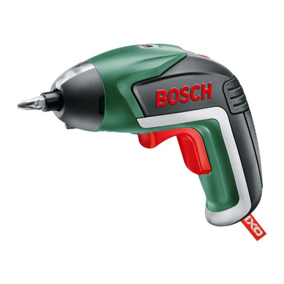 Bosch IXO Originalbetriebsanleitung